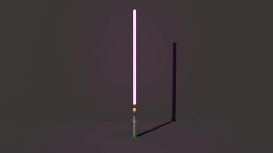 Light saber for miniature or real life size