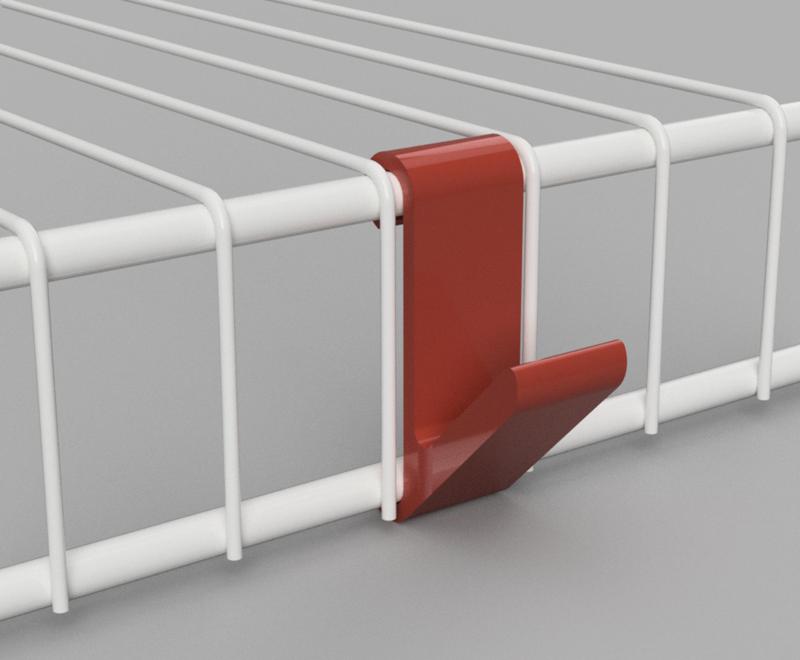 Wire shelf hook