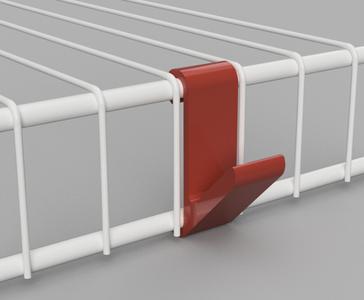 Wire shelf hook