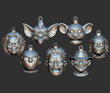 Horror Christmas Ornaments