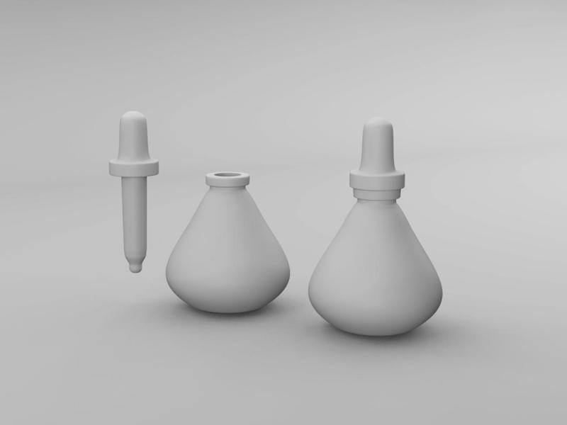 Medicine bottle - pharmacy dropper vial #2