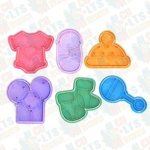 Baby shower cookie cutter set of 6