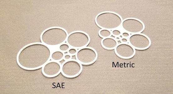 Circle Drawing Templates - SAE & Metric