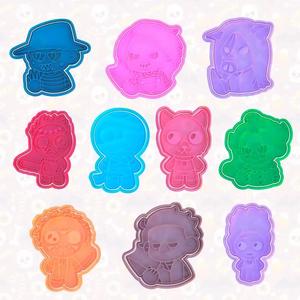 Horror Characters Halloween cookie cutter set of 10