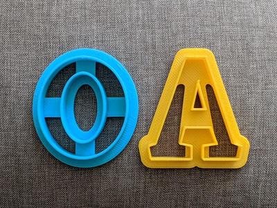 Cookie Dough Letter Alphabet Cutters Reinforced Base