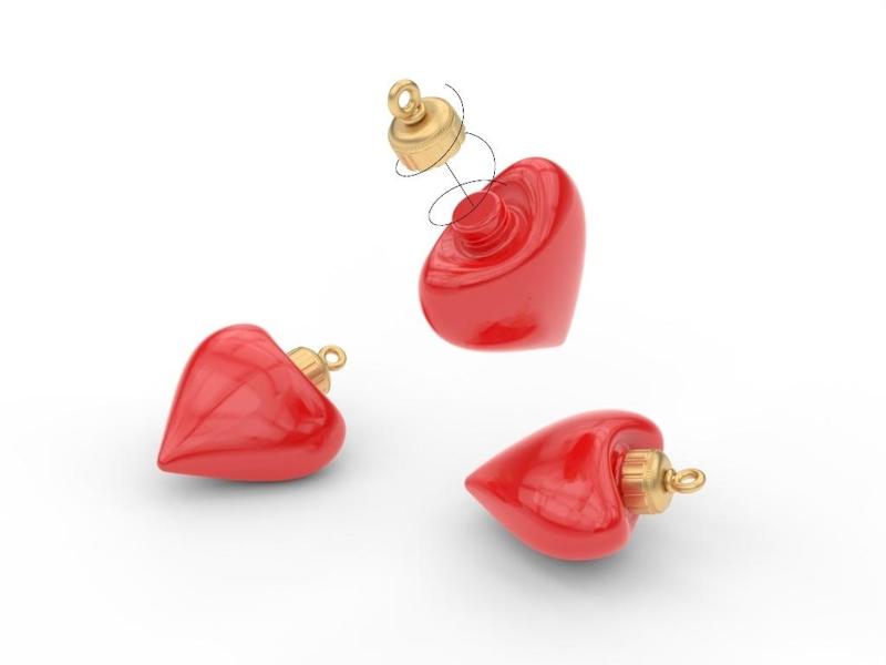 Spinning Heart of Christmas - A 3D Printable Ornament of Elegance and Emotion