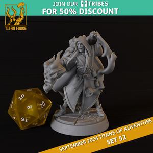 Human Male Warlock - DnD Hero Characters - Titans of Adventure Set 52