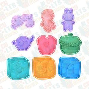 Baby shower cookie cutter set of 9