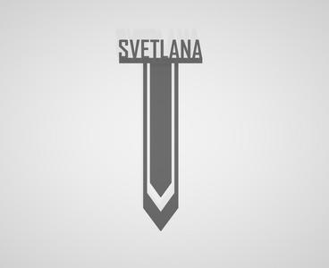 SVETLANA / NAME / BOOKMARK / GIFT / BOOK / BOOK / SCHOOL / STUDENTS / TEACHER / OFFICE
