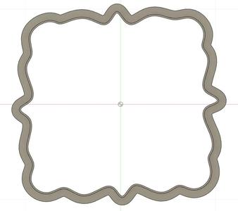 4 inch Plaque cookie cutter