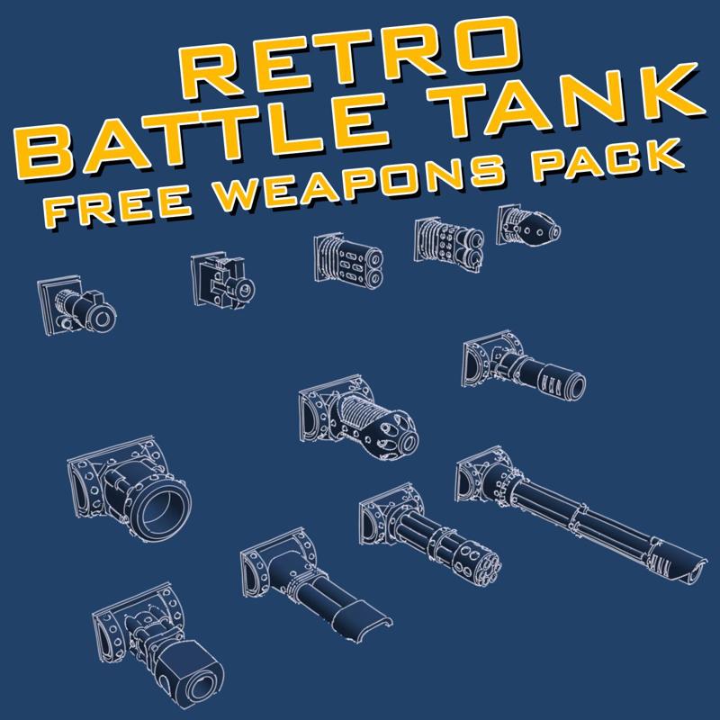 Retro Battle Tank - Free Weapons Pack