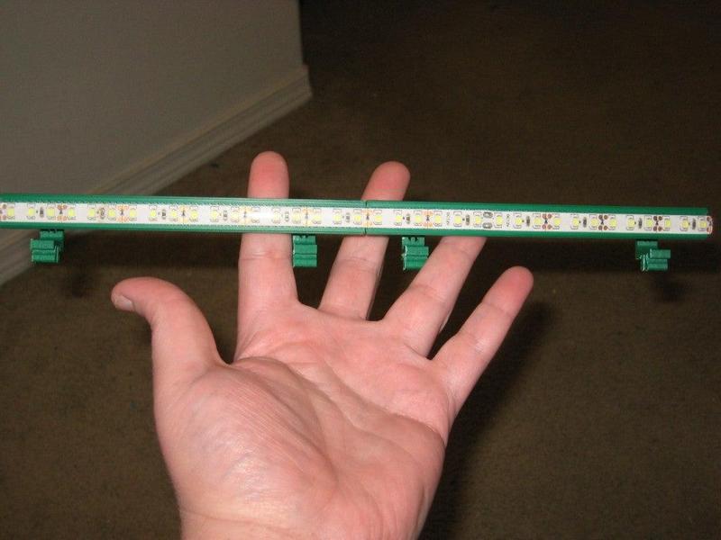 LED Strip Mount Angle Brackets and Join Plate for use with upper Gantry Printers like the AO-10x, Mendelmax or the TAZ