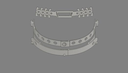 2 Piece Face Shield Headband