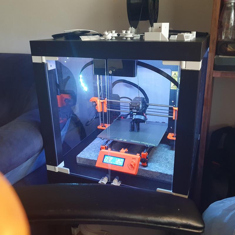 Led RGB stripe construction for Lack Enclosure