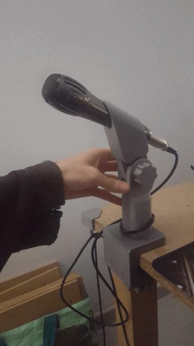 Support de micro avec étau / mic stand with bench vice