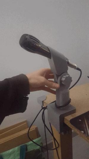 Support de micro avec étau / mic stand with bench vice