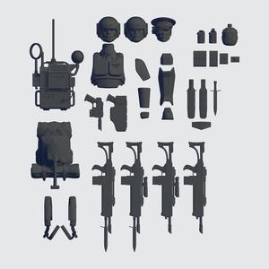1/12 Imperial Guard Armor Conversion Kit for Black Series Figure