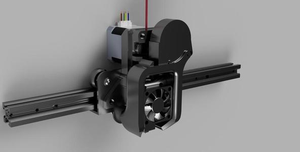 Ender3/CR10 direct drive / Banta mount remix (stock extruder).