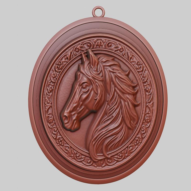Horse Animal Pendant Horse Animal Necklace for CNC Router Laser & 3D Printer