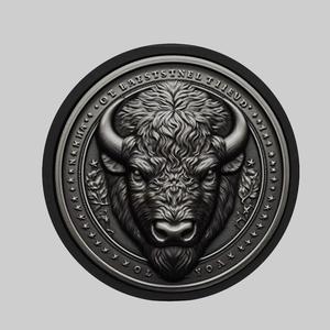 Bison Animal Head Bison Animal Medallion for CNC Router Laser & 3D Printer