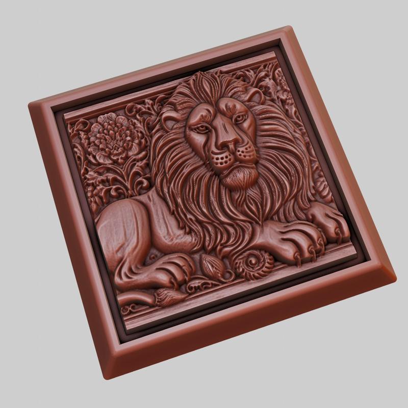 lion Animal 3D Model for CNC Router Laser & 3D Printer