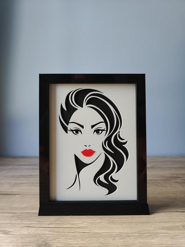 A Woman's Face Shadow Box G
