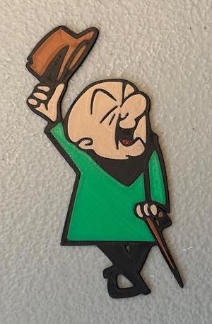 Multicolor Mr. Magoo Magnet