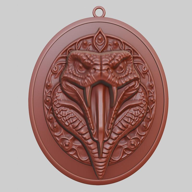 Snake Animal Pendant Snake Animal Necklace for CNC Router Laser & 3D Printer