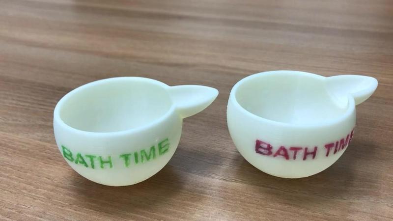 Pet Bath Gourd with Temp Sensitive PLA