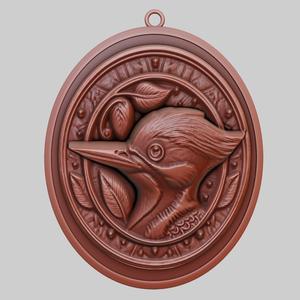 Woodpecker Animal Pendant Woodpecker Animal Necklace for CNC Router Laser & 3D Printer