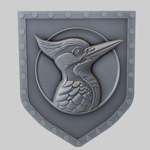 Woodpecker Animal Wall Woodpecker Animal Bust for CNC Router Laser & 3D Printer