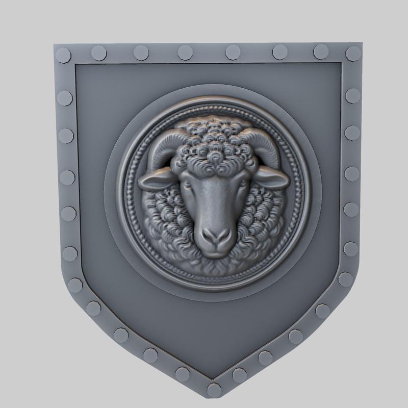 Sheep Animal Wall Sheep Animal Bust for CNC Router Laser & 3D Printer