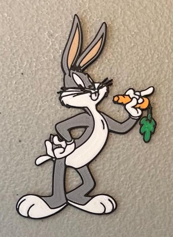 Multicolor Bugs Bunny Magnet