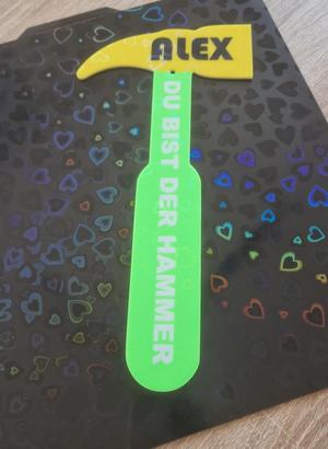 Du bist der Hammer / Text und Farbe anpassbar