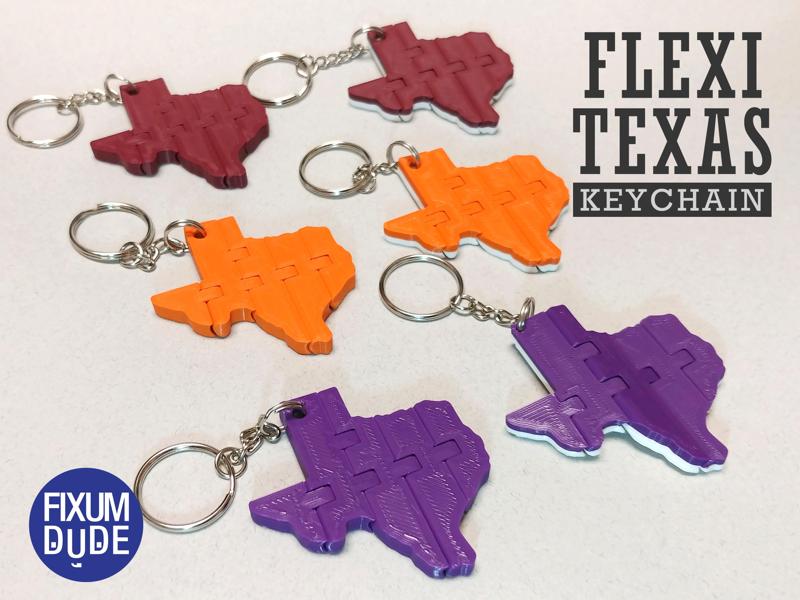 Flexi Texas Fidget Keychain
