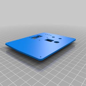 Front panel for single pulse spot welding control board.
