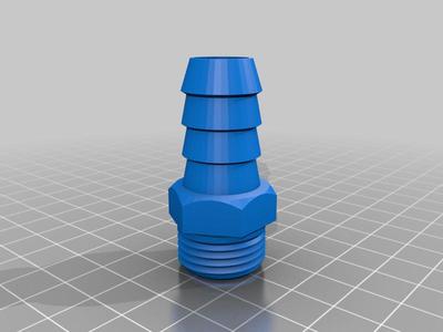 Fitting for connecting 1/2 tube to 16 mm hose