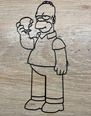 Homer Simpson Stencil