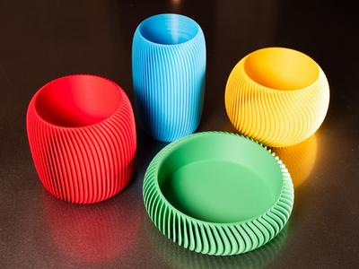 Mid Century Modern Spiral Organizers