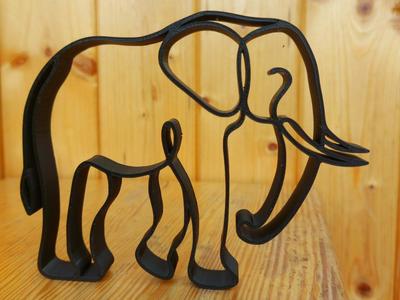 Minimalist Elephant figure / Slon figurka