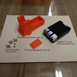 Raspberry Pi 4 Mounting Bracket for Prusa MK3S