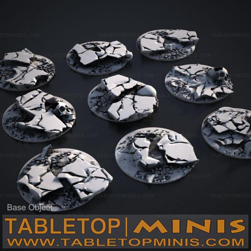 Cracked Earth 25mm Bases Topper