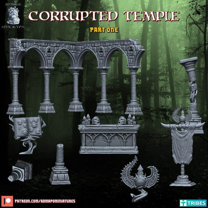 Corrupted Temple Props (pre-supported)