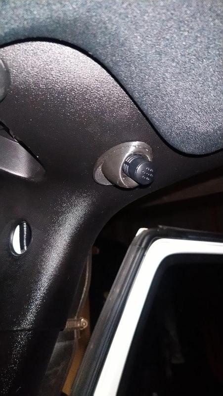 Jeep JK Wrangler hands free microphone holder (replaces stock UConnect Mic)