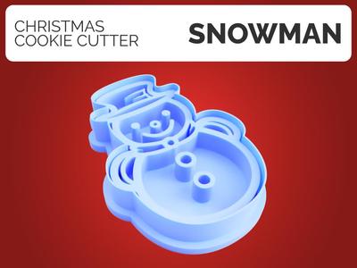 Snowman Christmas Cookie Cutter