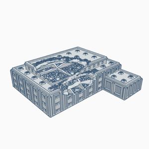 Modern Ruined Manufacturing Plant MR029