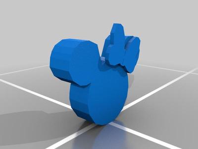 Low Poly Minnie Mouse