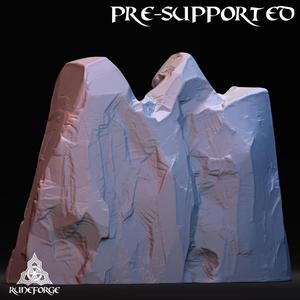 Mine Scenery Rock Wall