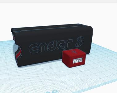 Ender 3 SD Card and USB adapter Housing V2