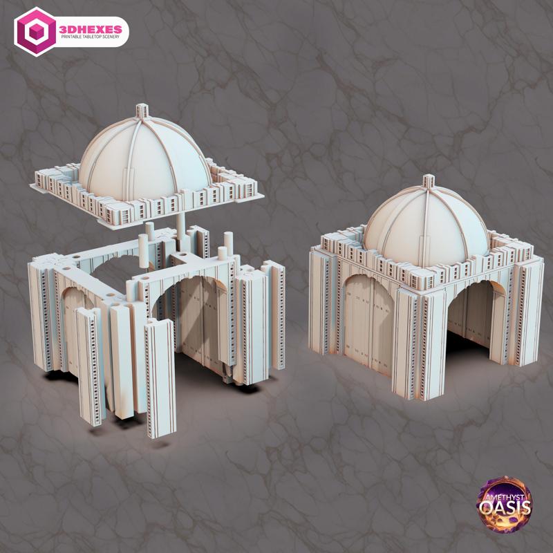 Monumental Modular Temple Set